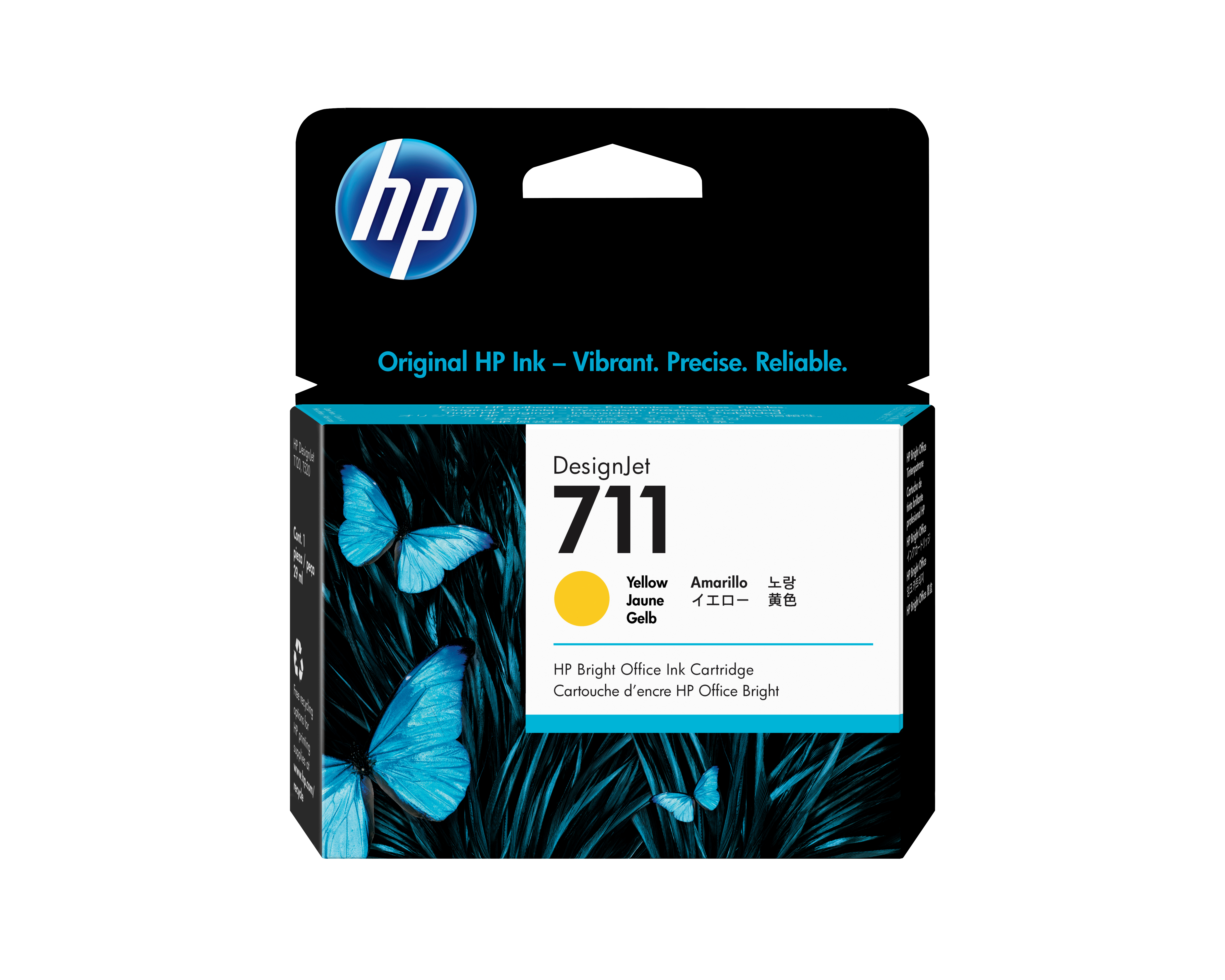 HP 711 AMARILLO 29ML TINTA AMPLIO FORMATO CZ132A
