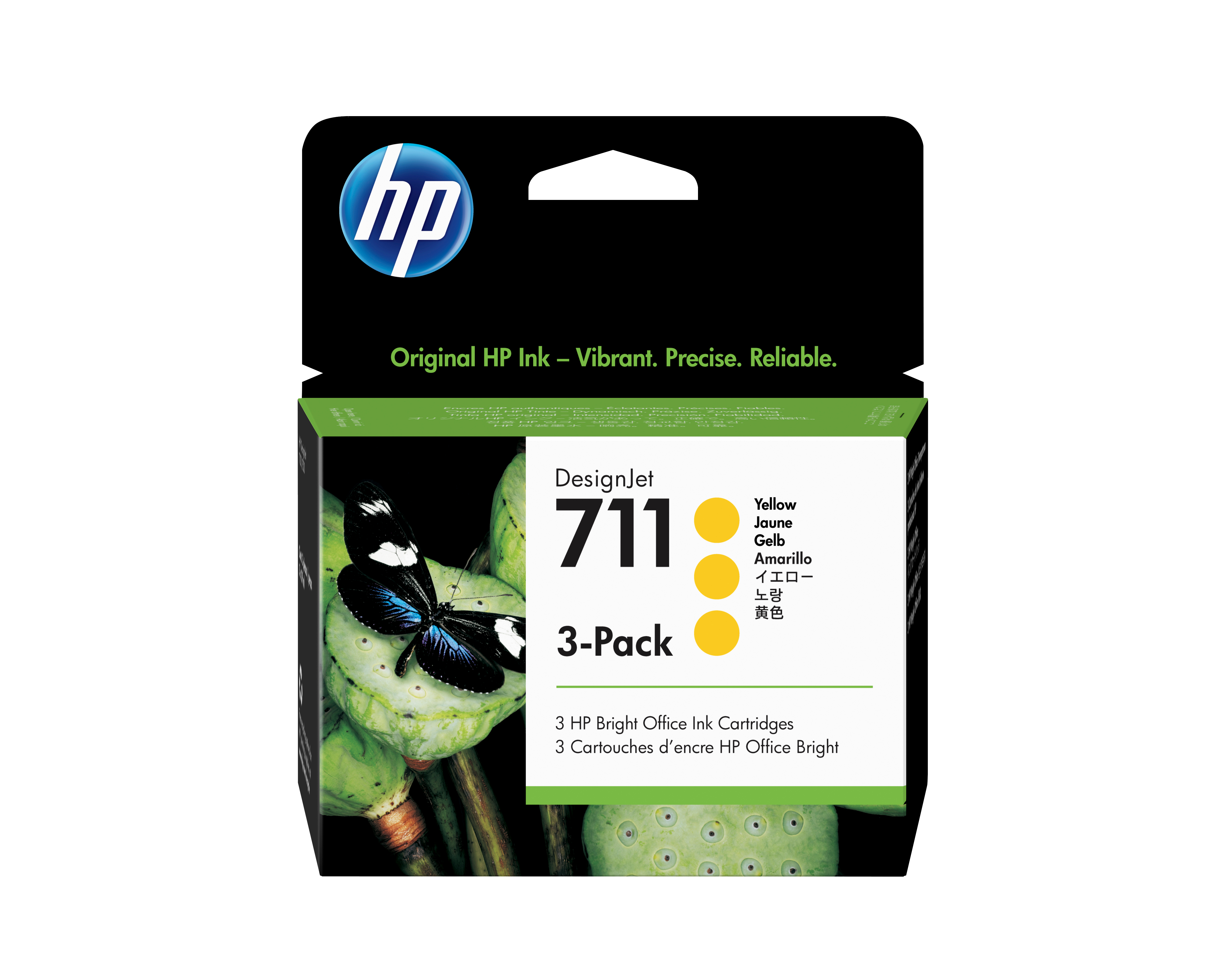 HP 711 AMARILLO 3-PACK 29ML TINTA AMPLIO FORMATO CZ136A