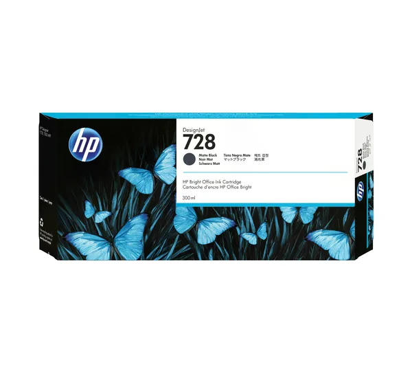 HP 728 NEGRO MATTE TINTA AMPLIO FORMATO F9J68A