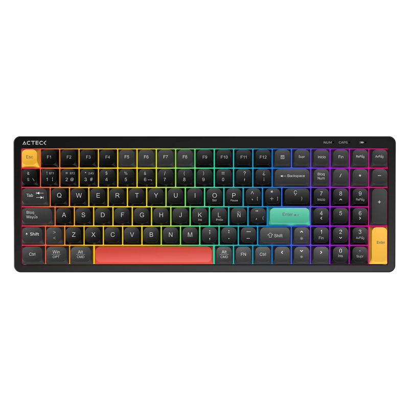 TECLADO INALAMBRICO MEMBRANA SILENCIOSA TECHNO CORE TI780 / 2.4G