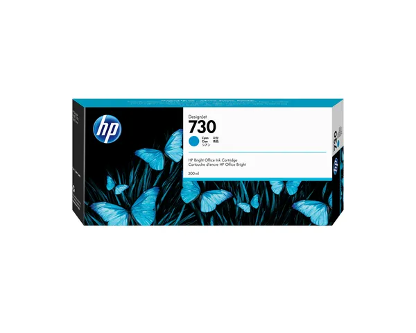 HP 730 CYAN 300ML TINTA AMPLIO FORMATO P2V68A