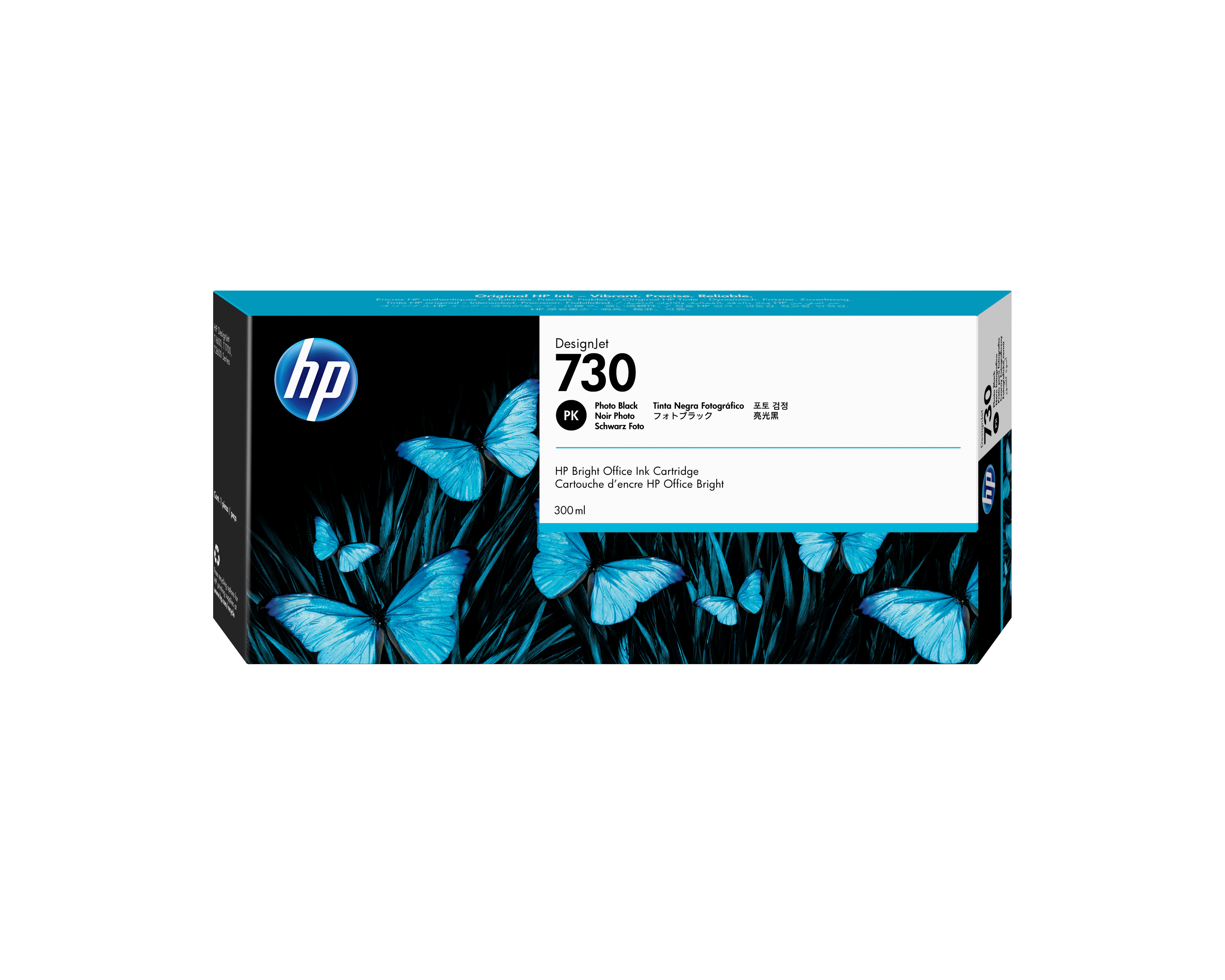 HP 730 NEGRO FOTO 300ML TINTA AMPLIO FORMATO P2V73A