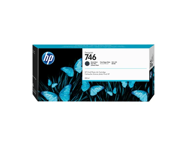HP 746 NEGRO MATE 300ML TINTA AMPLIO FORMATO P2V83A