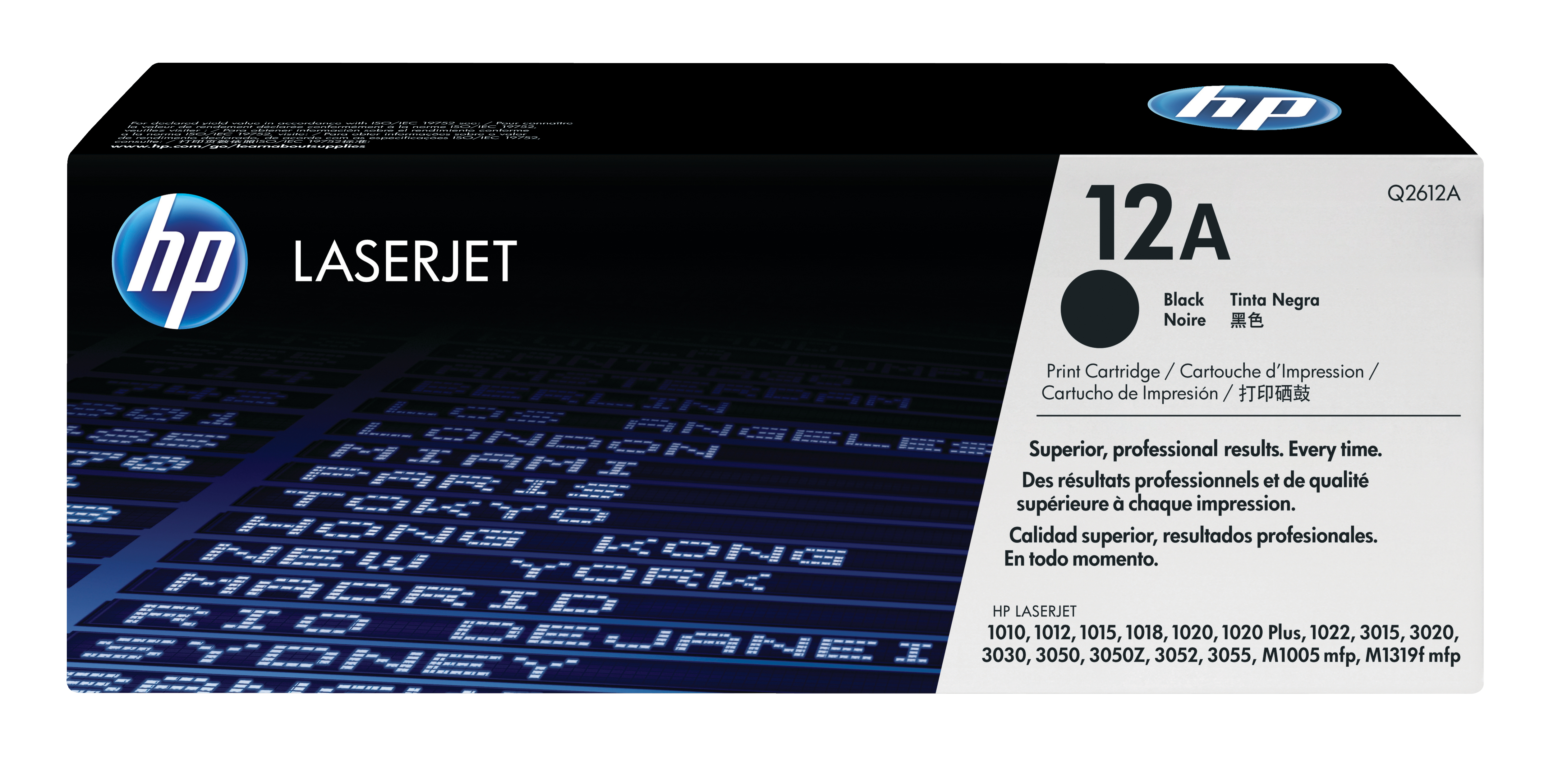HP LASERJET 1000/3000 SERIES BLACK CRTG Q2612A
