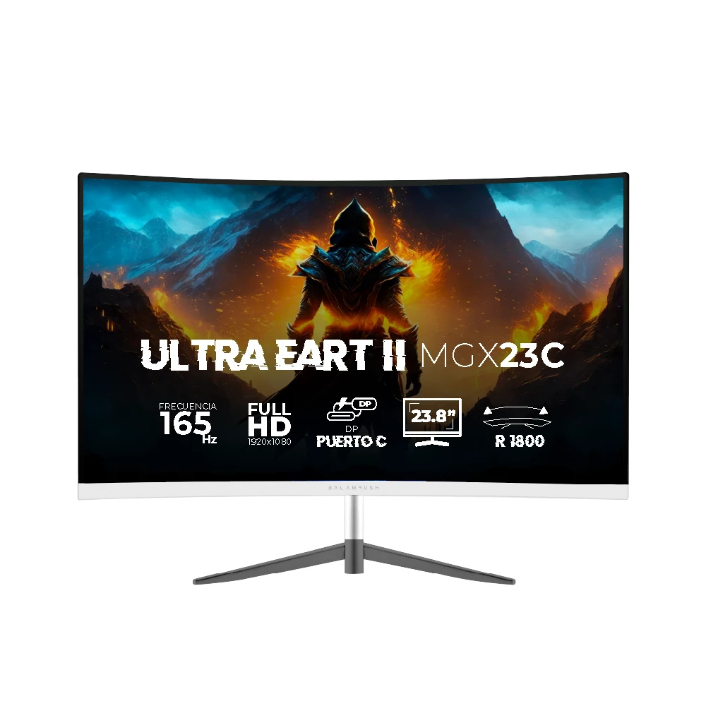 MONITOR GAMER CURVO 23.8 ULTRA EARTH II MGX23C FHD BLANCO