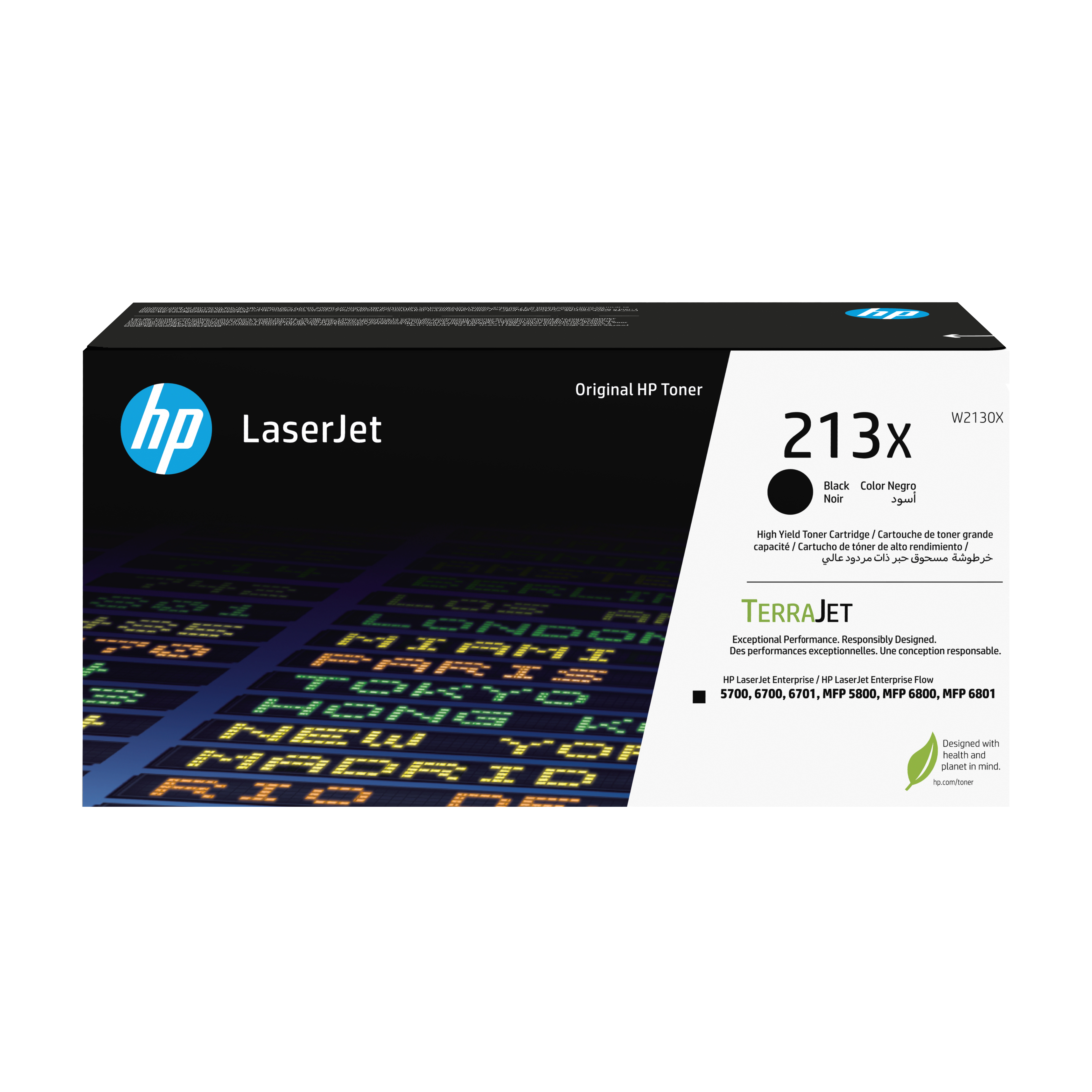 HP 213X BLK ORIGINAL LASERJET TONER CRTG