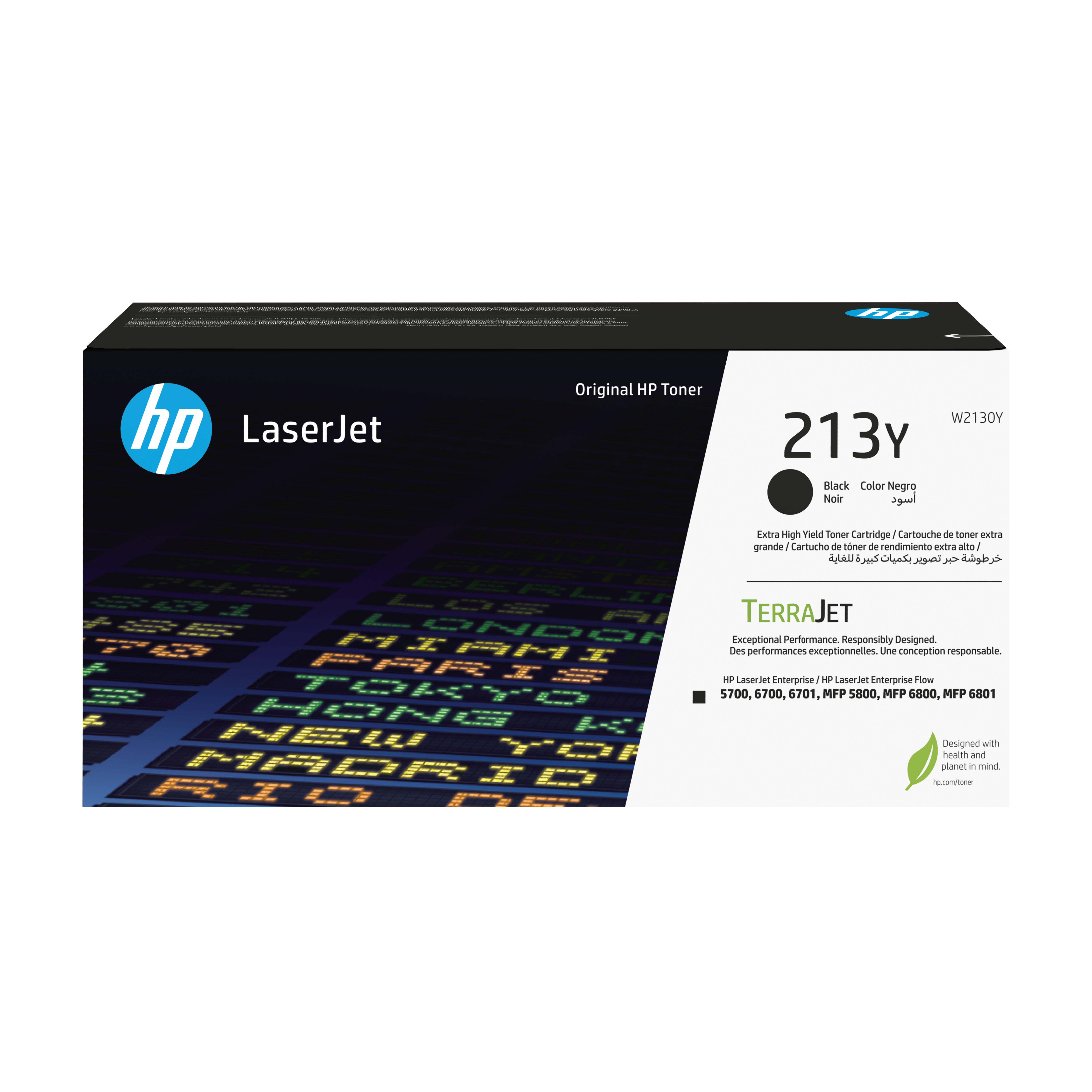 HP 213Y BLK ORIGINAL LASERJET TONER CRTG W2130Y