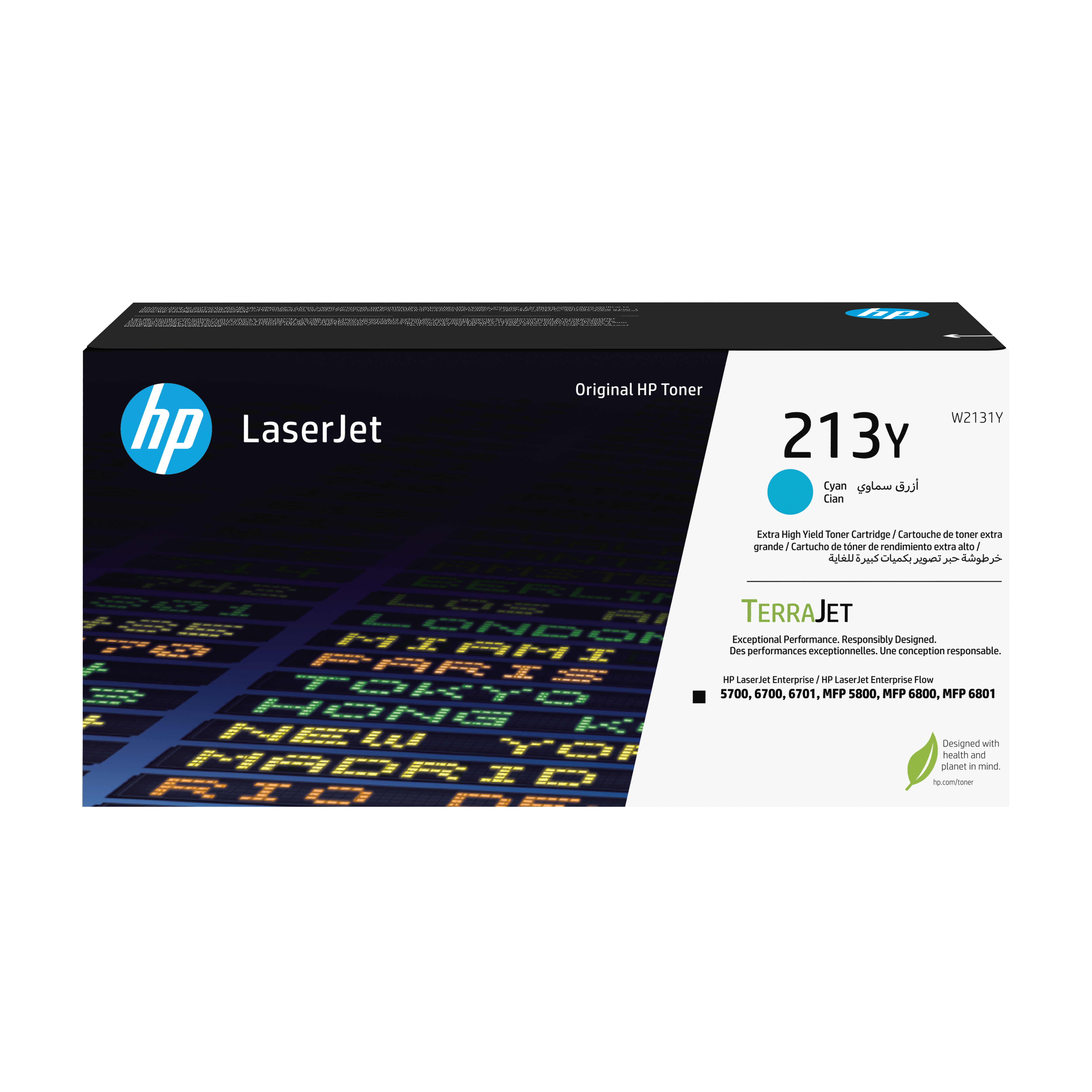 HP 213Y CYN ORIGINAL LASERJET TONER CRTG W2131Y