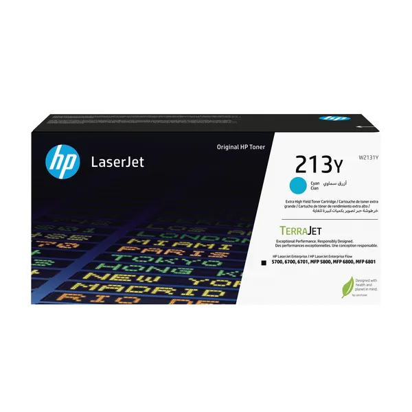 HP 213Y CYN ORIGINAL LASERJET TONER CRTG  W2131Y
