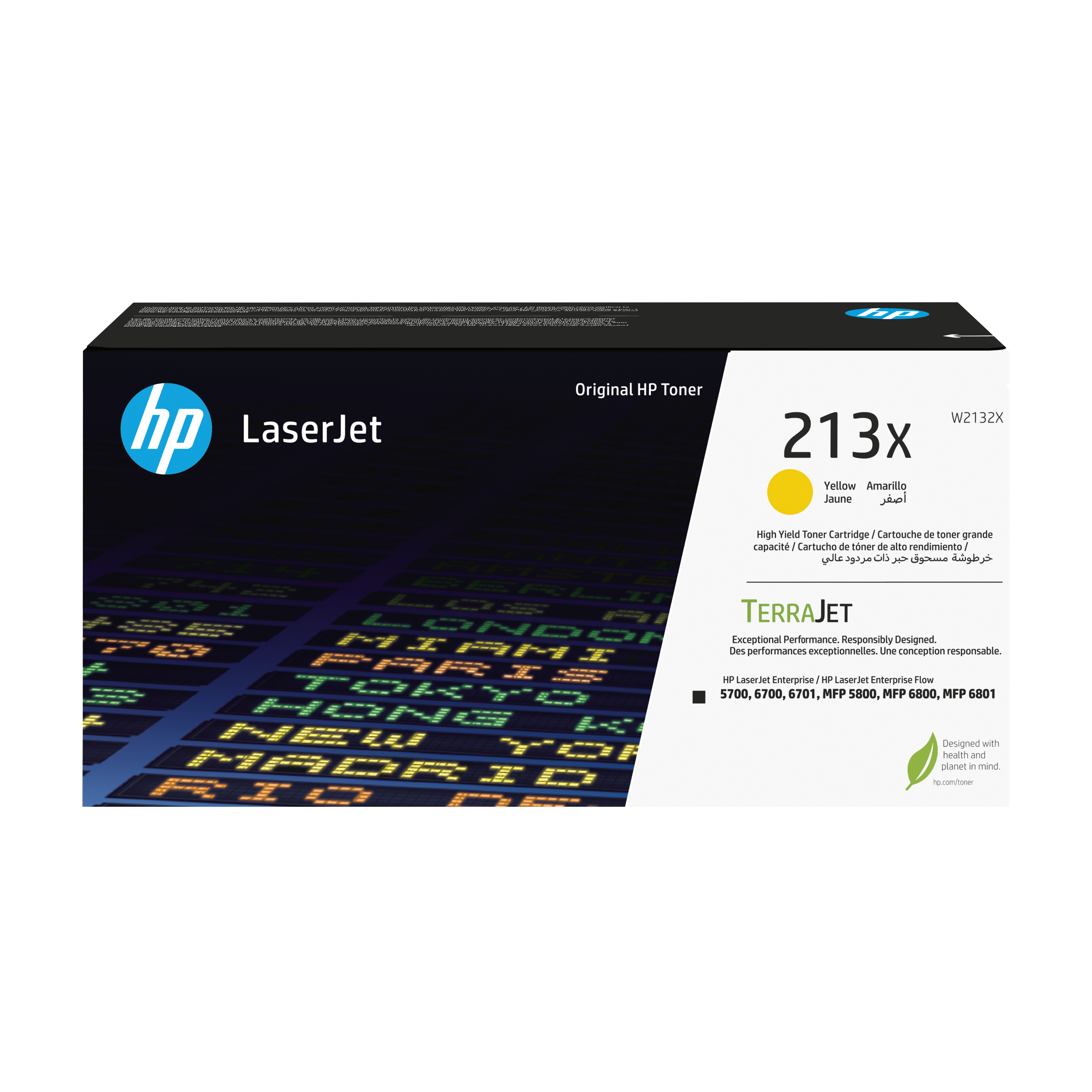 HP 213X YLW ORIGINAL LASERJET TONER CRTG