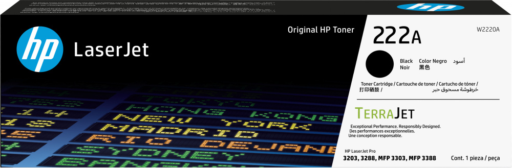 HP 222A BLACK ORIGINAL LASERJET TONER CARTRIDGE