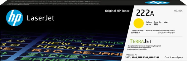 HP 222A YELLOW ORIGINAL LASERJE TONER CARTRIDGE