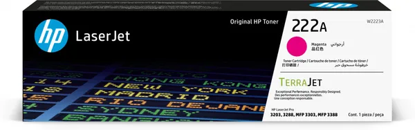 HP 222A MAGENTA ORIGINAL LASERJ TONER CARTRIDGE