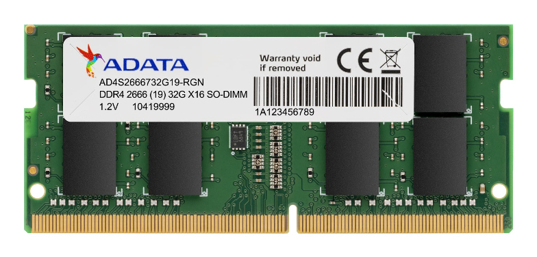 ADATA DDR4 SO-DIMM 8GB 2666 MHZ AD4S26668G19-SGN