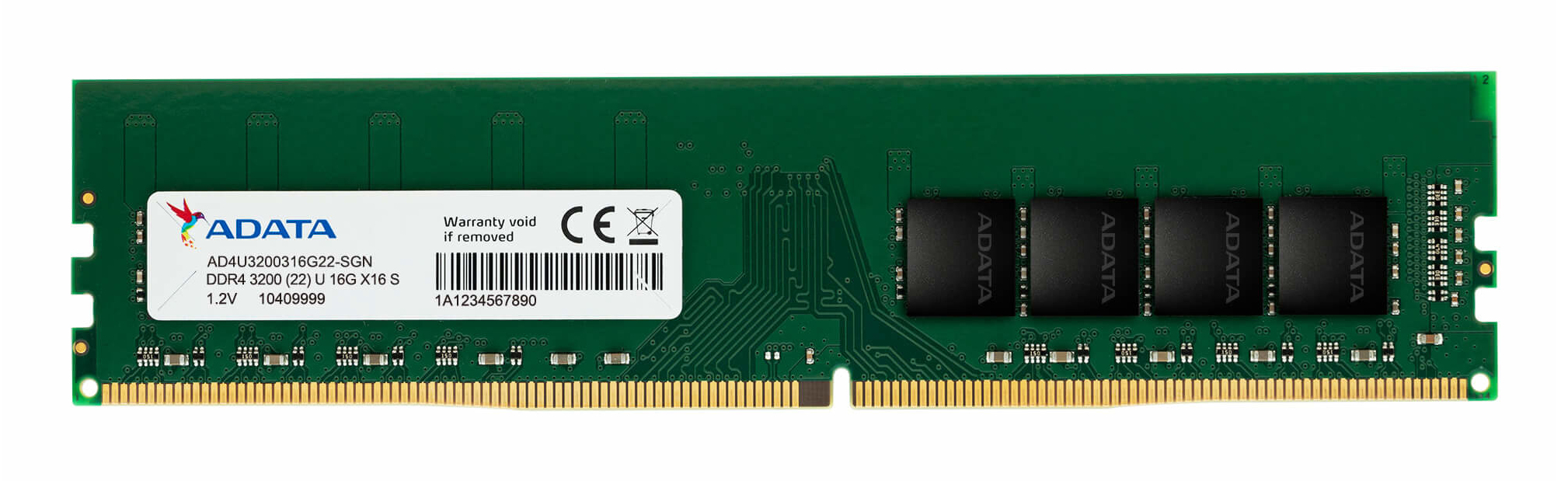 ADATA DDR4 U-DIMM 3200 MHZ 16GB CL22 AD4U320016G22-SGN
