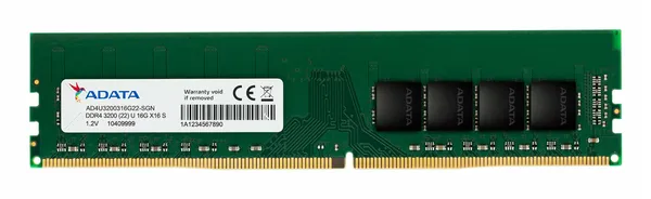 ADATA DDR4 U-DIMM 3200 MHZ 16GB CL22 AD4U320016G22-SGN