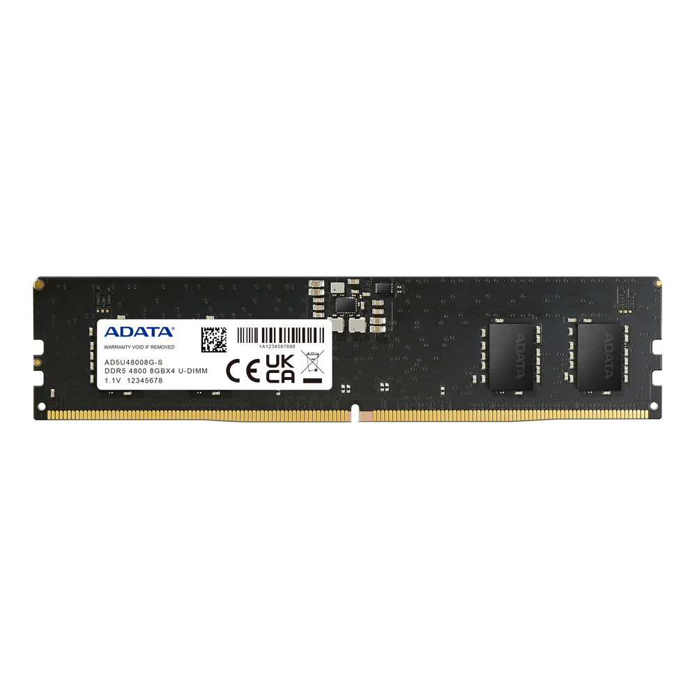 ADATA DDR5 U-DIMM 8GB ECC CL40 4800MHZ AD5U48008G-S