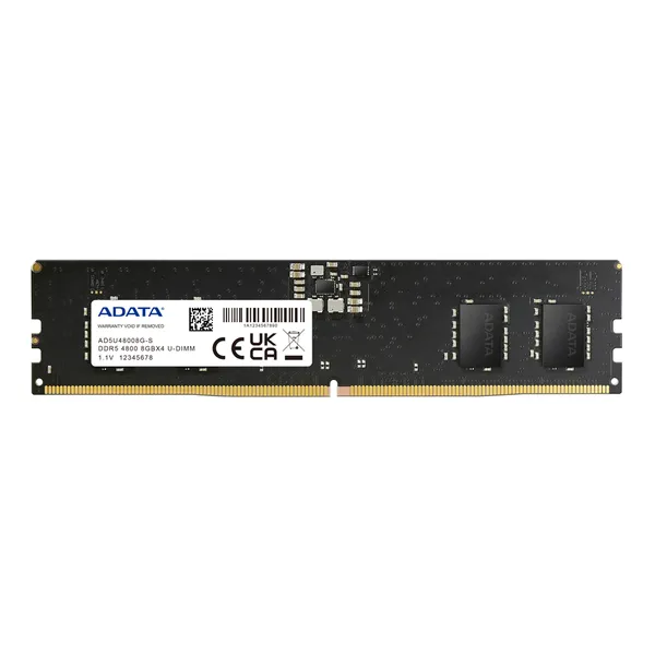 ADATA DDR5 U-DIMM 8GB ECC CL40 4800MHZ AD5U48008G-S