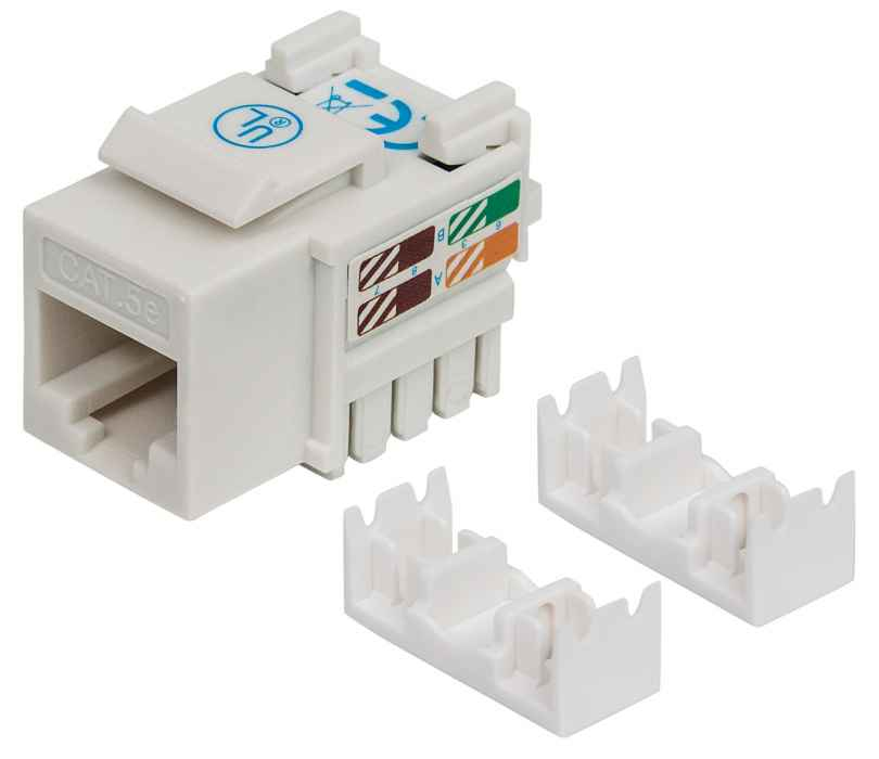 JACK RJ45 CAT5E UTP KEYSTONE DE IMPACTO BLANCO