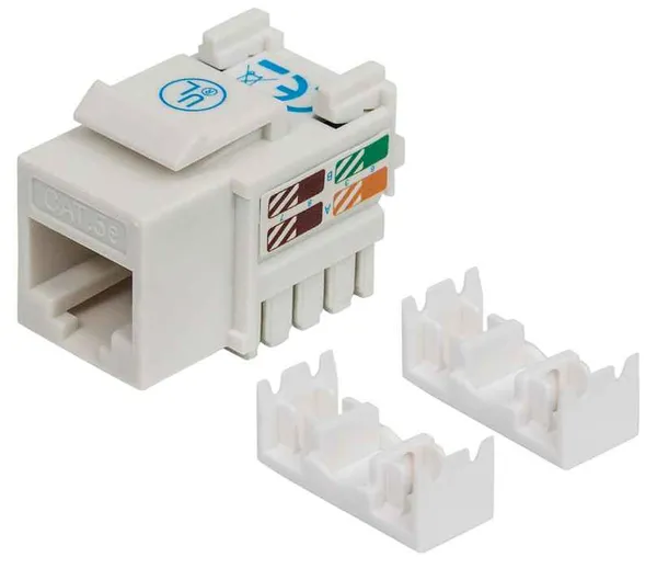 JACK RJ45 CAT5E UTP KEYSTONE DE IMPACTO BLANCO
