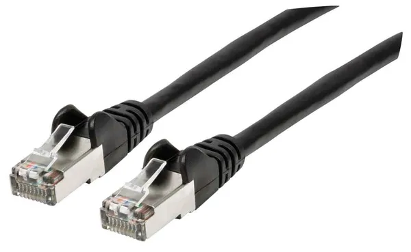 CABLE DE RED PATCH CAT6A RJ45 0.30M SFTP BLINDADO NEGRO