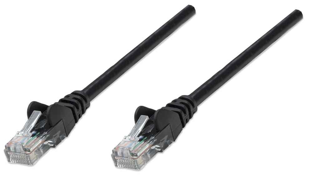 CABLE DE RED PATCH CAT5E RJ45 0.50M NEGRO