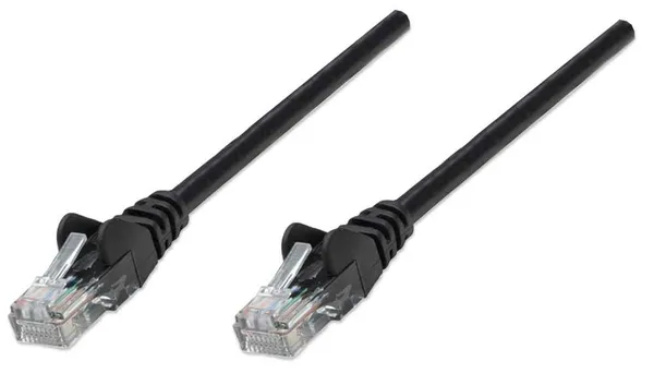 CABLE DE RED PATCH CAT5E RJ45 0.50M NEGRO