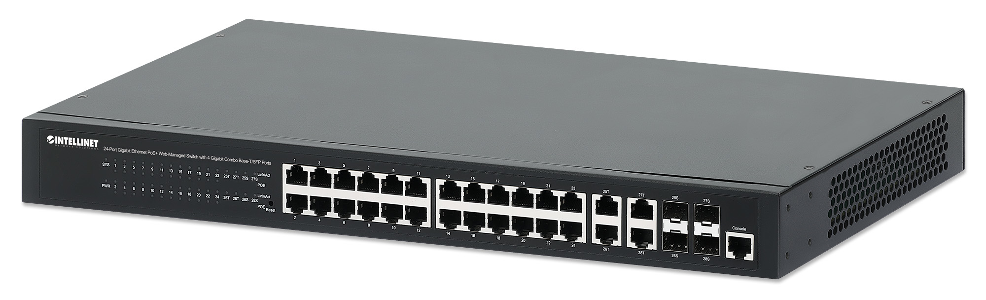 SWITCH POE ADMINISTRABLE GB 24P TOS 30W/PTO 370W 4PTOS SFP