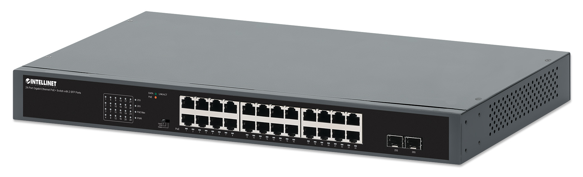 POE PLUS SWITCH GB 24 PTOS 19 30W PTO 370W 2 SFP PORTS