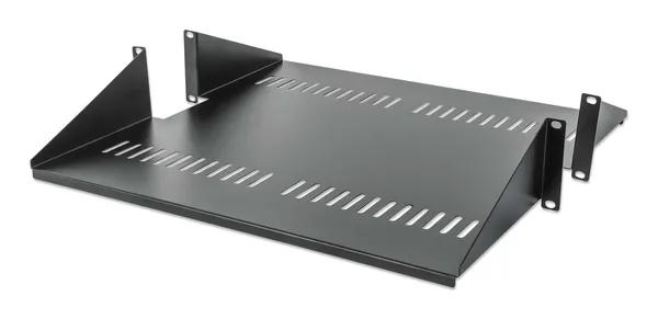CHAROLA RACK 19 DOBLE LADO 2U 45CM VENT 25KG