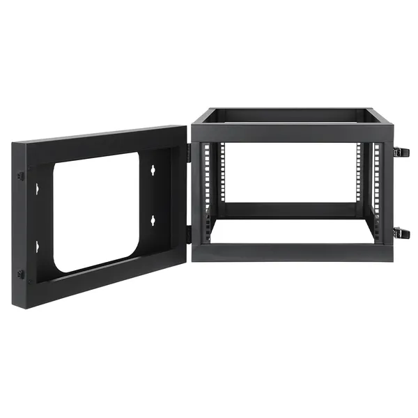 RACK ABIERTO 19IN MURAL 6U 604X 555 MONTAJE PARED ARMADO