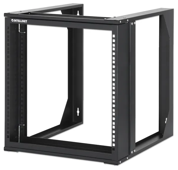 RACK ABIERTO19IN 9U MONTAJE EN PARED 2 POSTES 450MM PROFUNDO FLATP