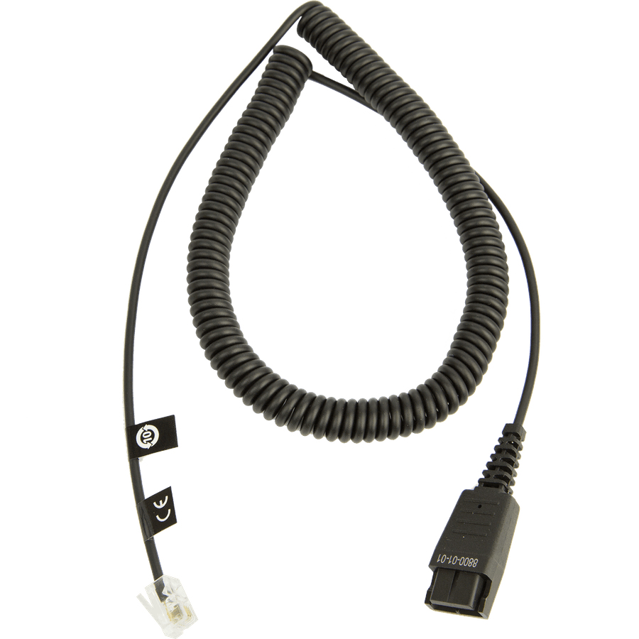 JABRA CABLE QD MACHO - RJ-9 MACHO 2 METROS NEGRO