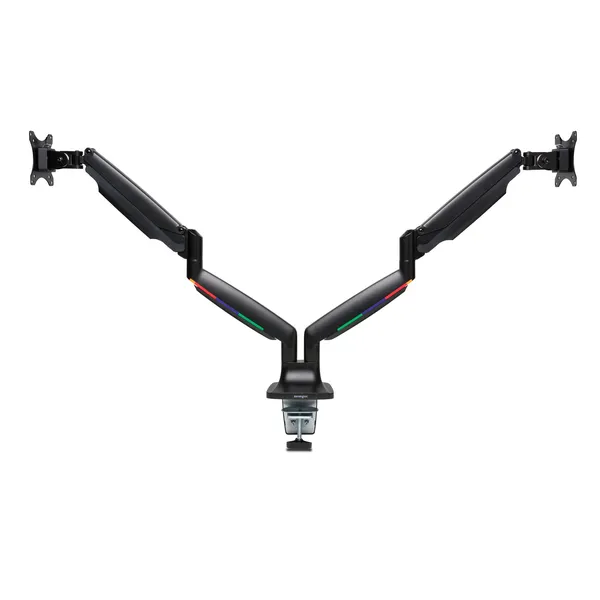 SMARTFIT ONE-TOUCH HEIGHT AJUSTABLE DUAL MONITOR ARM NEGRO