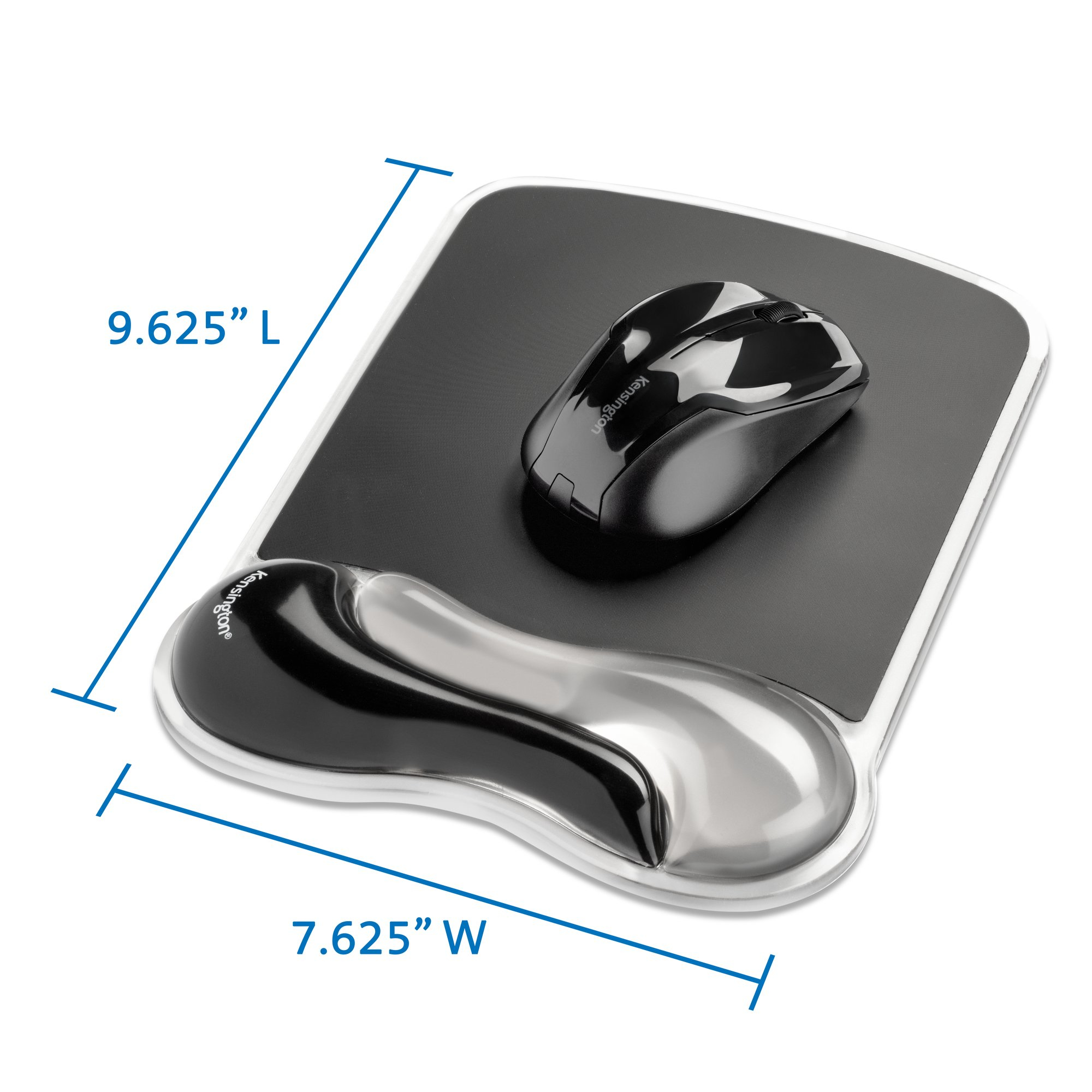 REPOSAMUNECAS KENSINGTON DUO GEL MOUSE PAD GRIS CON NEGRO