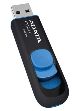 ADATA USB 64GB UV128 BLACK + BLUE 3.0 AUV128-64G-RBE