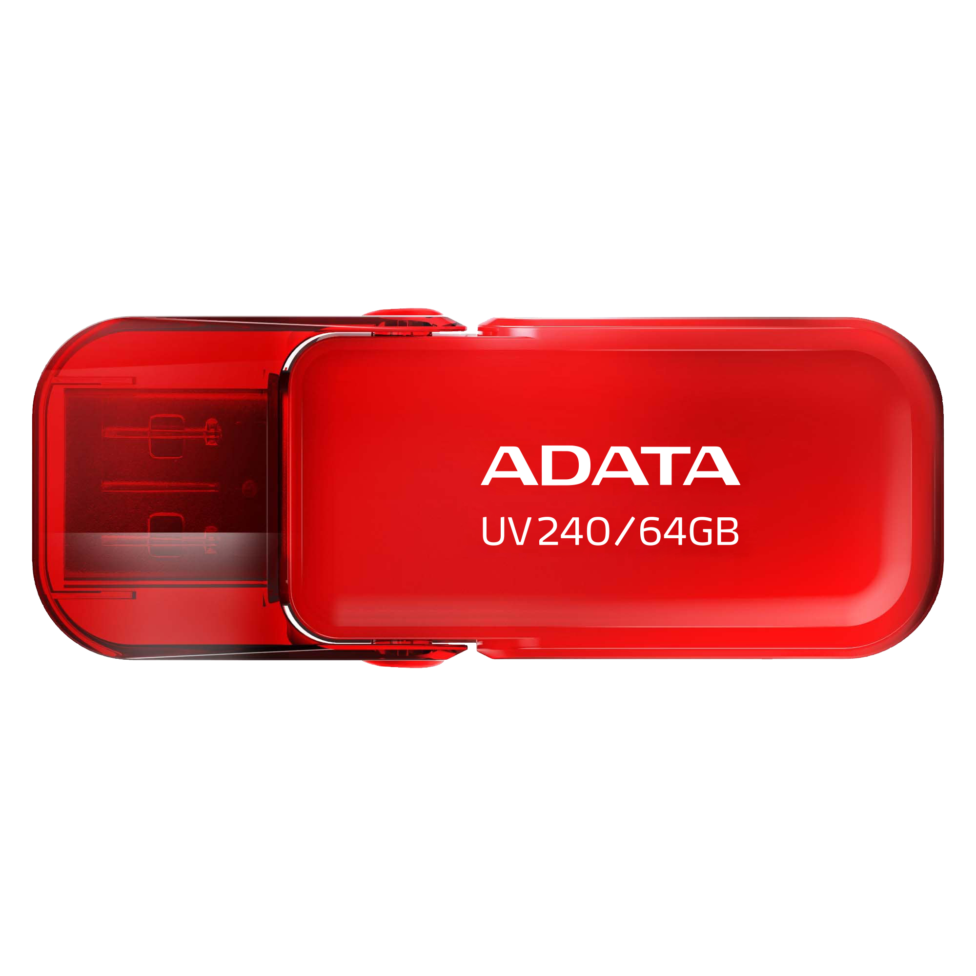 ADATA USB 64GB UV240 2.0 RED TAPA COGANTE AUV240-64G-RRD