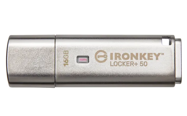 USB KINGSTON 16GBIRONKEY LOCKER PLUS 50 AES ENCRYPTEDUSBTOCLOUD