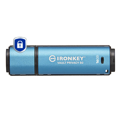 USB KINGSTON 16GB IRONKEY VAULT PRIVACY 50 AES-256 ENCRYPTED FIPS
