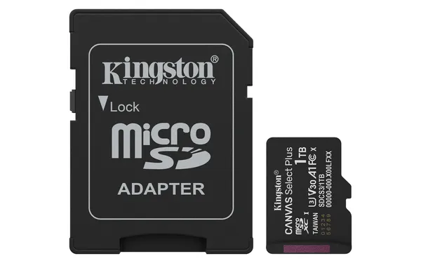 MICSDXC MEMORIA KINGSTON 1TB CANVAS SELECT PLUS GEN3 150R