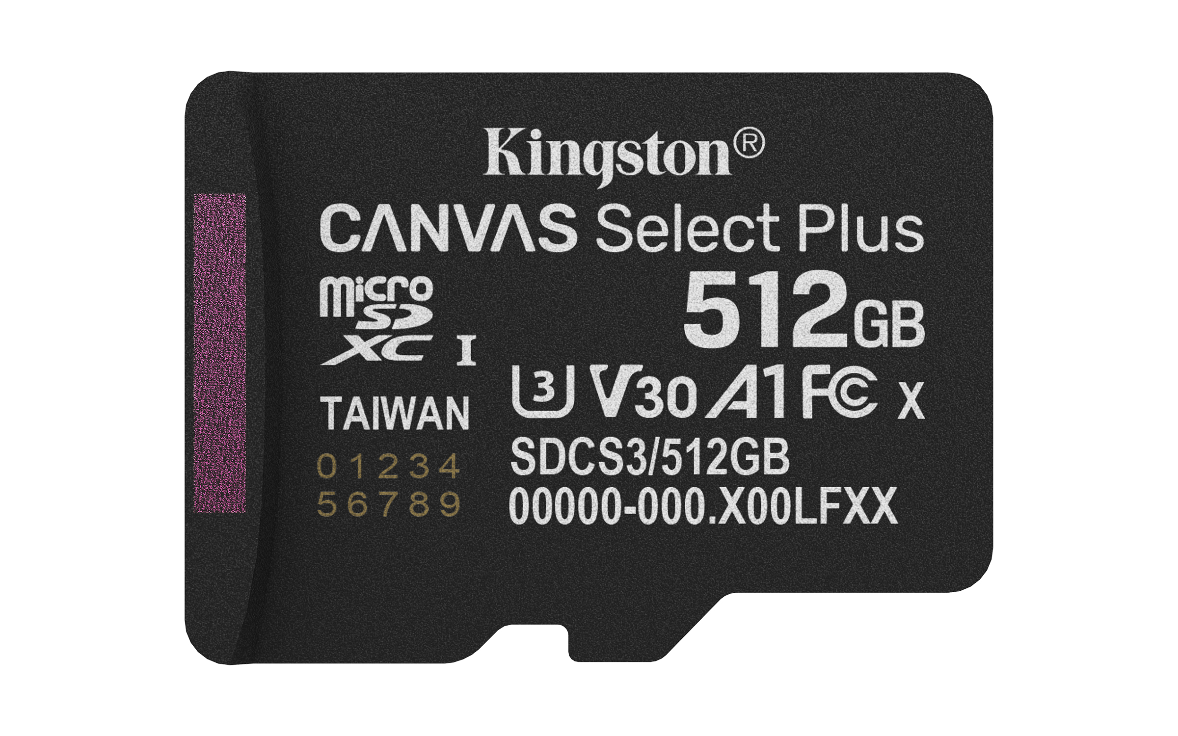 MICSDXC MEMORIA KINGSTON 512GB CANVAS SELECT PLUS GEN3 150R W/OADP