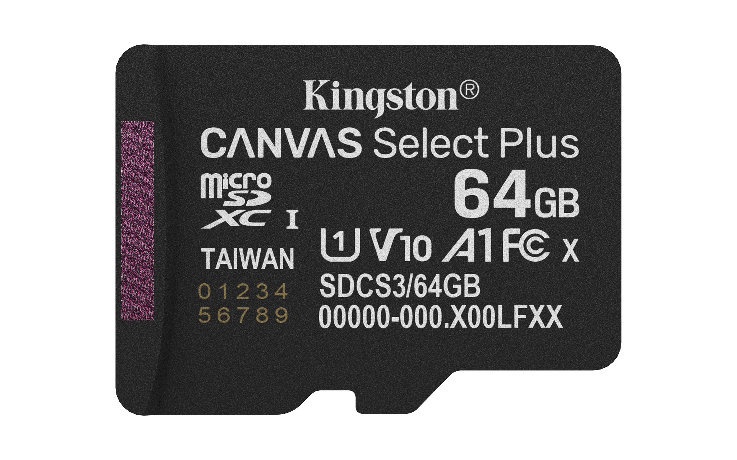 MICSDXC MEMORIA KINGSTON 64GB CANVAS SELECT PLUS GEN3 100R A1 W/O