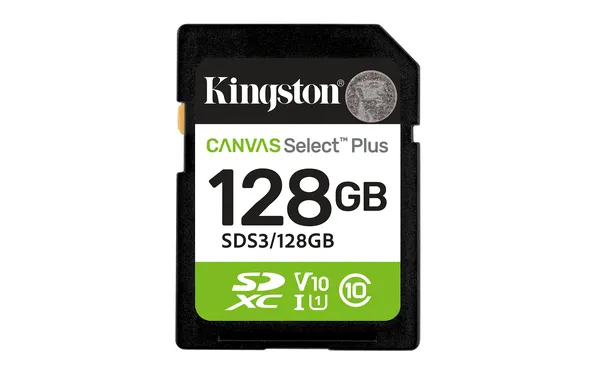 SDXC MEMORIA KINGSTON 128GB CANVAS SELECT PLUS GEN3 150MB/S C10