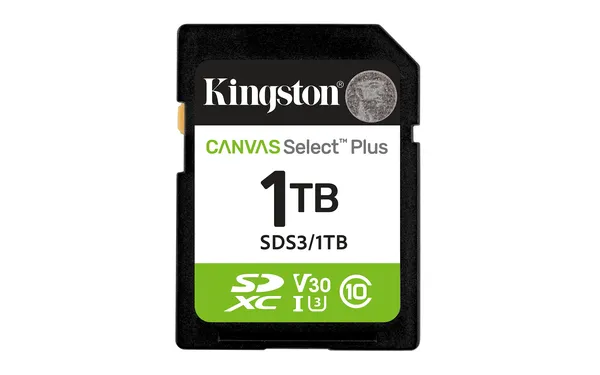 SDXC MEMORIA KINGSTON 1TB CANVAS SELECT PLUS GEN3 150MB/S C10
