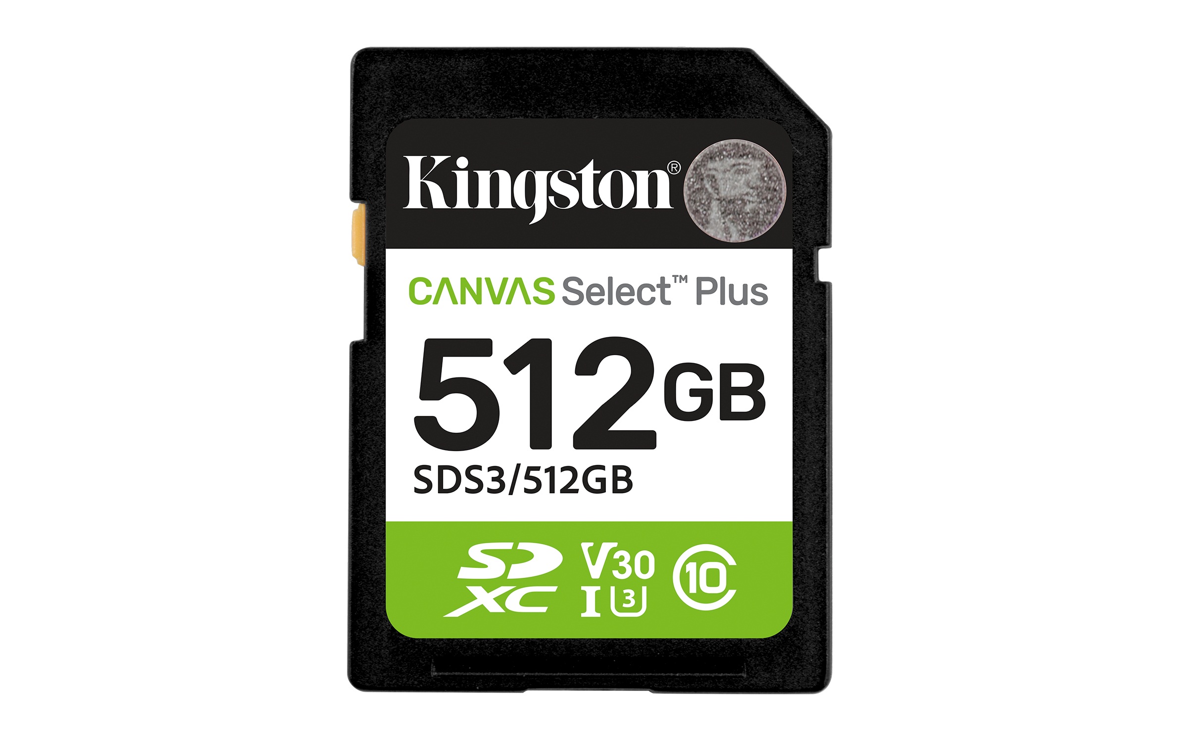 SDXC MEMORIA KINGSTON 512GB CANVAS SELECT PLUS GEN3 150MB/S C10