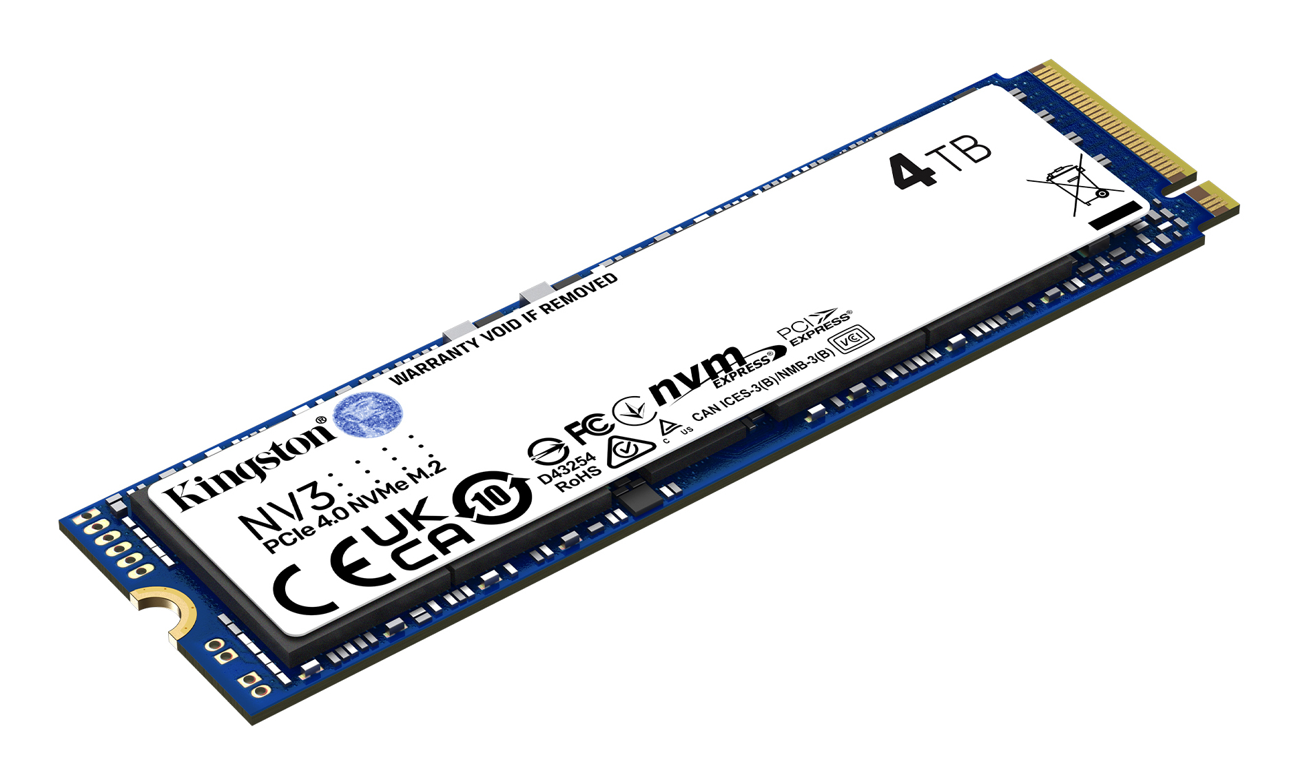 SSD ESTADO SOLIDO KINGSTON 4TB NV3 M.2 2280 PCIE 4.0 NVME SSD