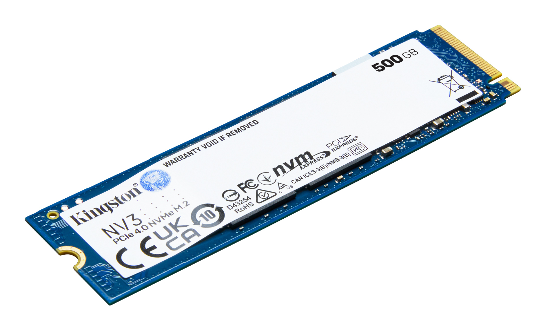 SSD ESTADO SOLIDO KINGSTON 500G NV3 M.2 2280 NVME SSD UP TO 3000 M