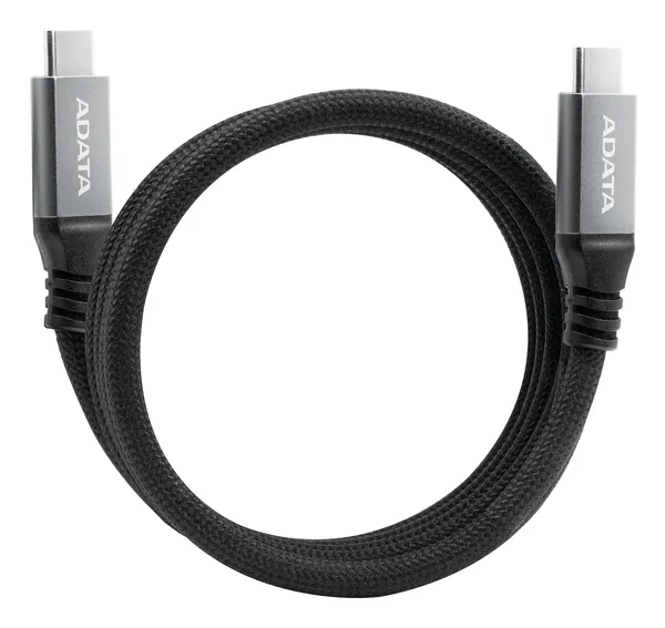 ADATA CABLE USB-C MACHO - USB-C MACHO 1 METRO CACCU3-100W-100AN-BK