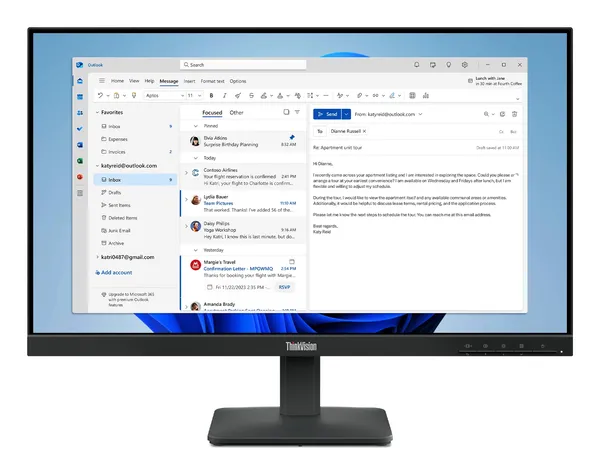MONITOR LENOVO 23.8 S24-4E  FH D 1920X1080 IPS DISPLAY ANTI-GLARE