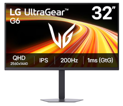 LG MONITOR GAMING QHD ULTRAGEAR 31.5IN 200HZ 1MS GTG